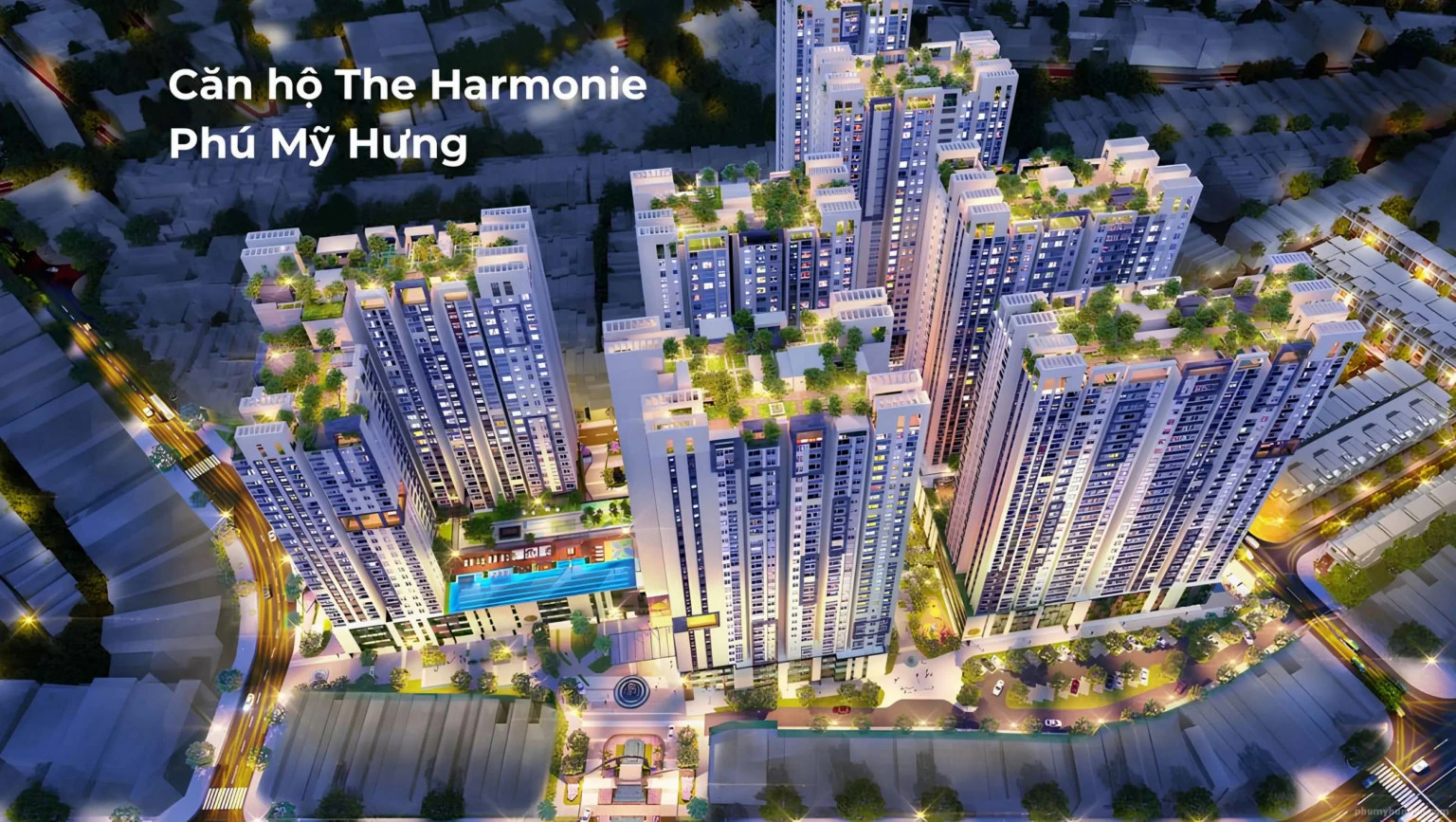 Harmonie Phú Mỹ Hưng toàn cảnh dự án nhìn từ trên cao