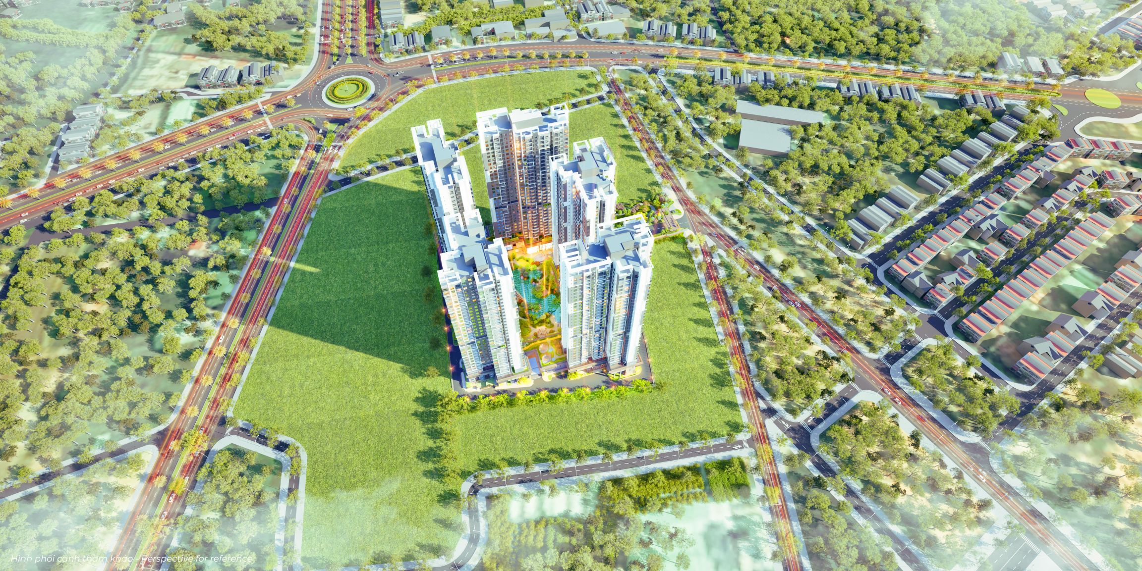 Thung lũng xanh trong hệ thống tiện ích Harmonie tại Phú Mỹ Hưng