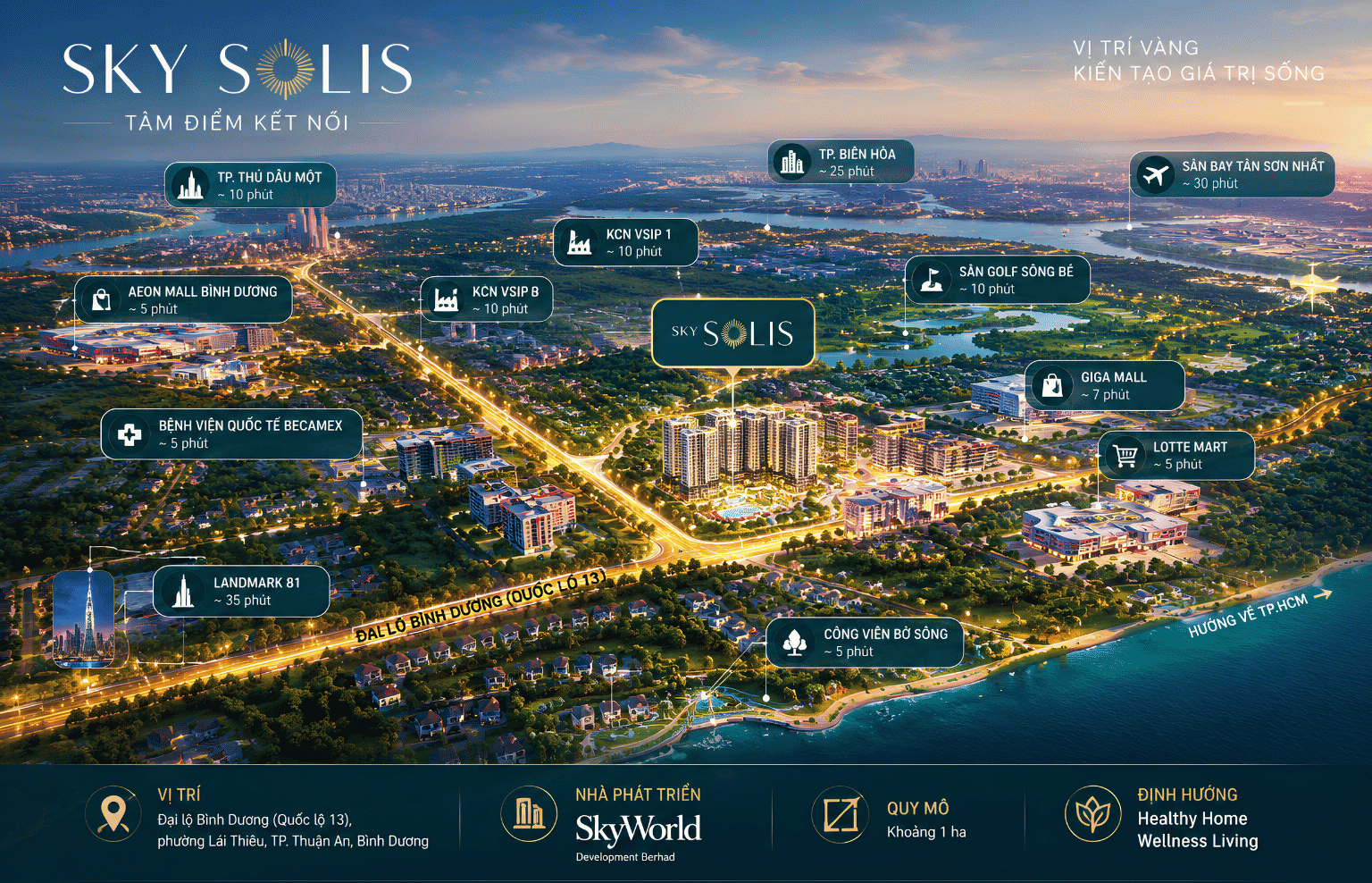 Vị trí Sky Solis và tổng quan dự án