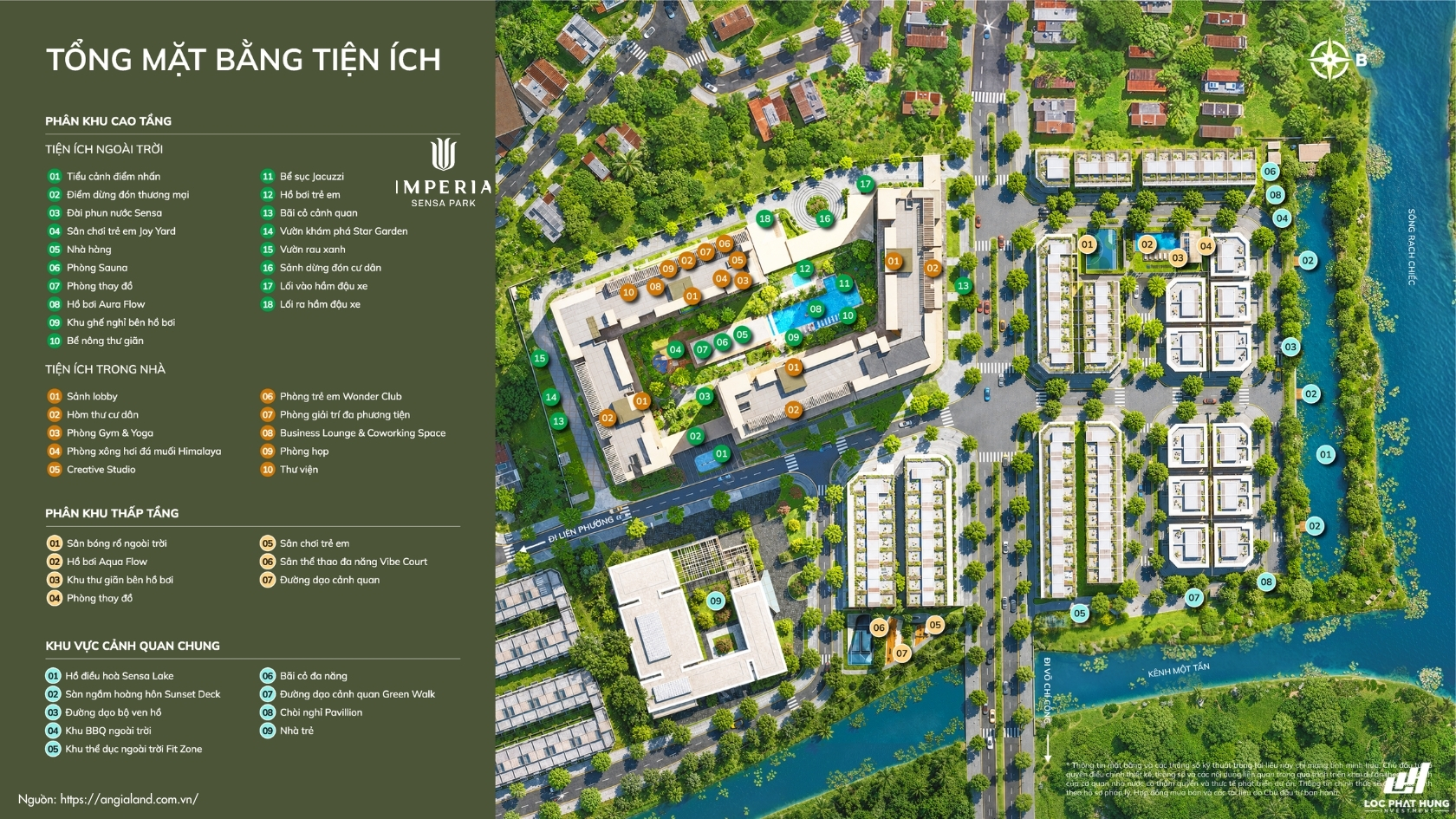 Mặt bằng căn hộ Imperia Sensa Park theo từng loại căn