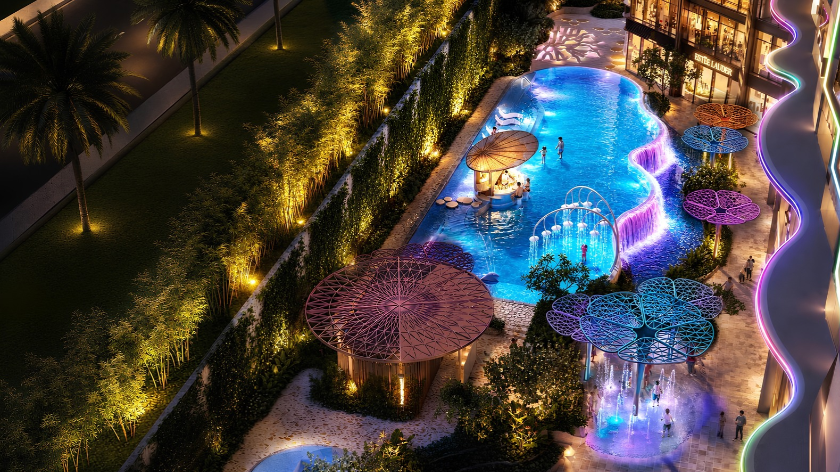 Hình ảnh phối cảnh tiện ích Alora Nha Trang dùng để minh họa nội dung hỗ trợ tài chính, thời gian hỗ trợ lãi suất và nghĩa vụ thanh toán cần cân nhắc khi mua căn hộ.