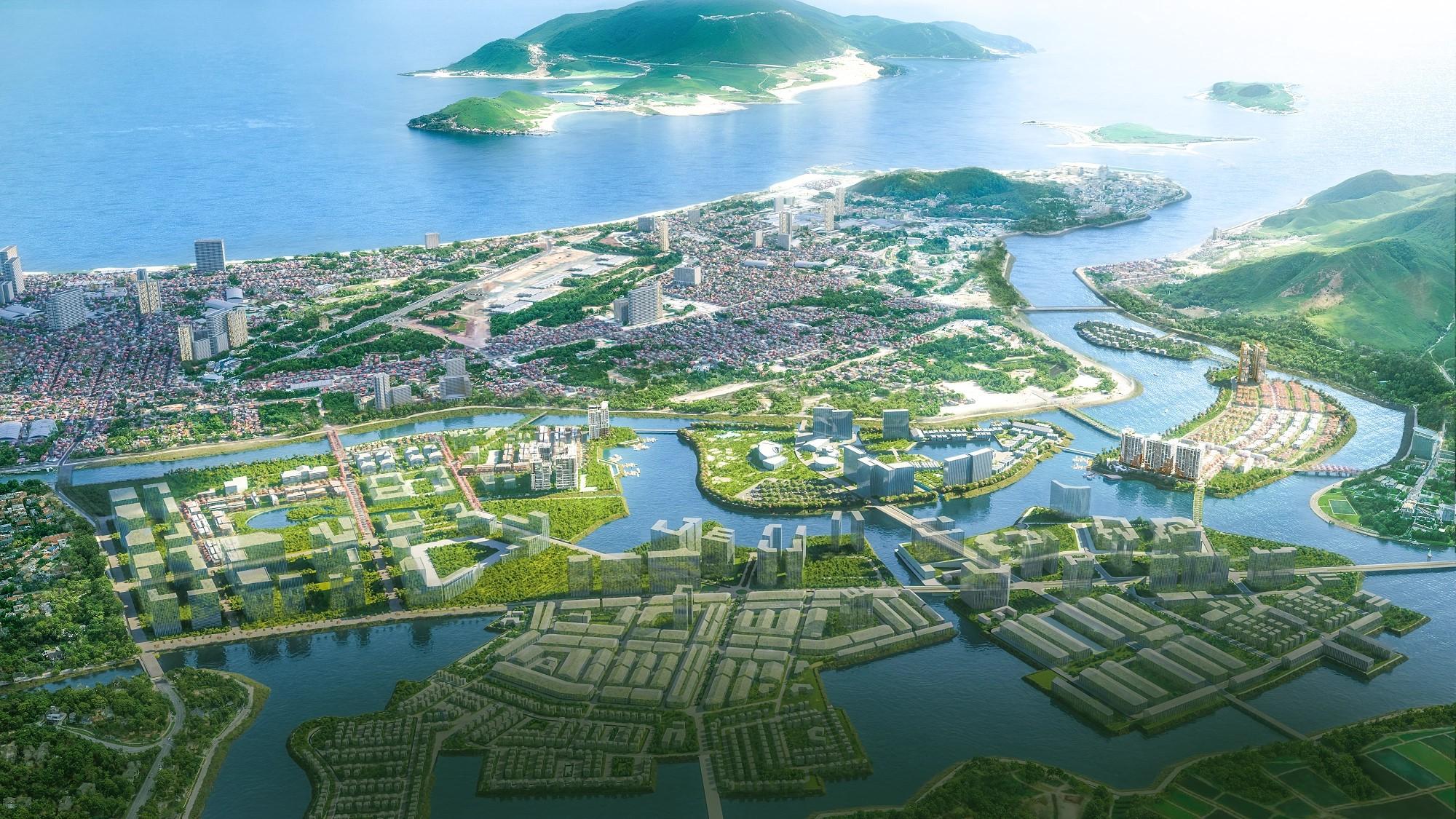 Tiện ích Sun Charmora City với quy hoạch ba đảo chức năng và không gian mặt nước